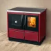 Печь MBS Thermo Rocky red 25 кВт левое верхнее подключение дымохода