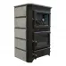 Печь MBS Thermo Vulkan Plus black stone 24 кВт верхнее подключение дымохода