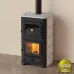 Піч MBS Thermo Vulkan Plus black stone 24 кВт верхнє підключення димоходу