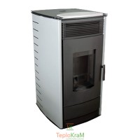 Печь MBS Thermo Pellet gray 18 кВт заднее подключение дымохода