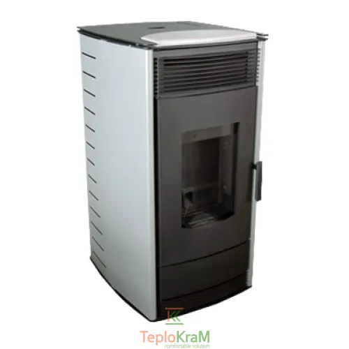 Піч MBS Thermo Pellet gray 18 кВт заднє підключення димоходу