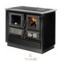 Піч MBS Grand 90 Black 7 кВт ліве підключення димоходу