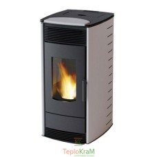 Піч MBS Thermo Pellet Grey 20 кВт заднє підключення димоходу