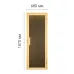 Двері для сауни DUO Sateen TESLI 1900x700 мм