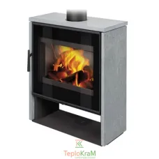 Піч Romotop ALEDO 02 (сталевий корпус + камінь зверху та з обох боків), 6 кВт