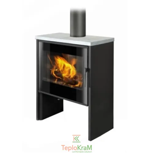 Піч Romotop RIANO N 05 (сталевий корпус + камінь зверху), 6 кВт