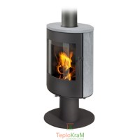 Піч Romotop EVORA T 02 (сталевий корпус + камінь зверху та з обох боків), 4 кВт