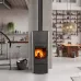 Піч Romotop EVORA 02 AKUM (сталевий корпус + камінь зверху та з обох боків), 4 кВт
