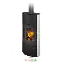 Печь Romotop SONE 01 AKUM (стальной корпус + рельефная керамика сверху и с обеих сторон), 3-8 кВт