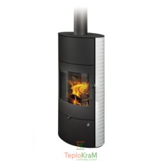 Печь Romotop SONE 01 AKUM (стальной корпус + рельефная керамика сверху и с обеих сторон), 3-8 кВт