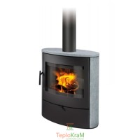 Печь Romotop NAVIA 02 (панорамное стекло + камень сверху и с обеих сторон), 6 кВт