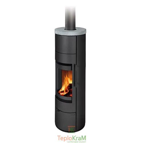 Піч Romotop LUANCO N 02 AKUM (сталевий корпус + камінь зверху), акумуляція (опція), 5,7 кВт