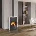 Піч Romotop BURGOS 01 (сталевий корпус + кераміка зверху та з обох боків), 7,5 кВт