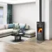 Піч Romotop LUGO N 01 (сталевий корпус + кераміка зверху та з обох боків), 6 кВт