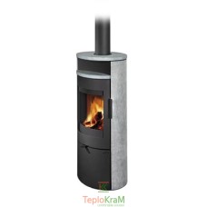 Піч Romotop LUGO N 02 (сталевий корпус + камінь зверху та з обох боків), 6 кВт