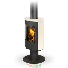 Піч Romotop EVORA T 10 (сталевий корпус + кераміка зверху та з обох боків), 5,1 кВт, обертання на 360°