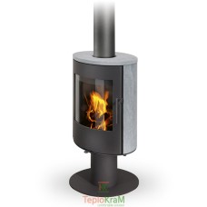 Піч Romotop EVORA T 20 (сталевий корпус + камінь зверху та з обох боків), 5,1 кВт, обертання на 360°