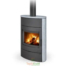 Піч Romotop NAVIA H 20 (панорамне скло + камінь зверху та з обох боків), 7,1 кВт, акумуляція (опція)