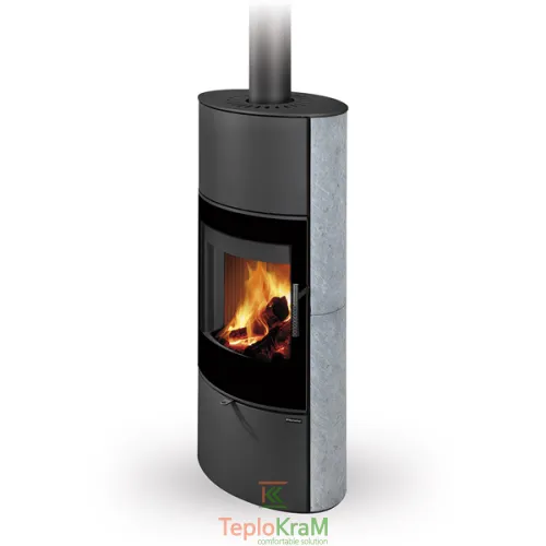 Печь Romotop SONE G H 22 (стальной корпус + камень с обеих сторон), 6,3 кВт, аккумуляция (опция)