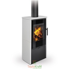 Піч Romotop LAREDO F 10 (сталевий корпус + кераміка зверху та з обох боків), 5,1 кВт