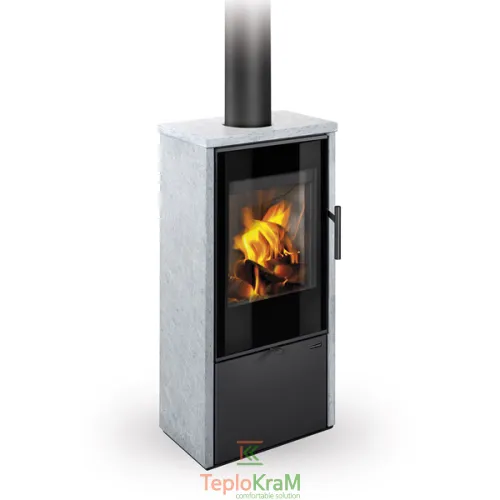 Печь Romotop LAREDO F 20 (стальной корпус + камень сверху и с обеих сторон), 5,1 кВт