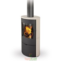 Піч Romotop EVORA 10 (сталевий корпус + кераміка зверху та з обох боків), 5,1 кВт