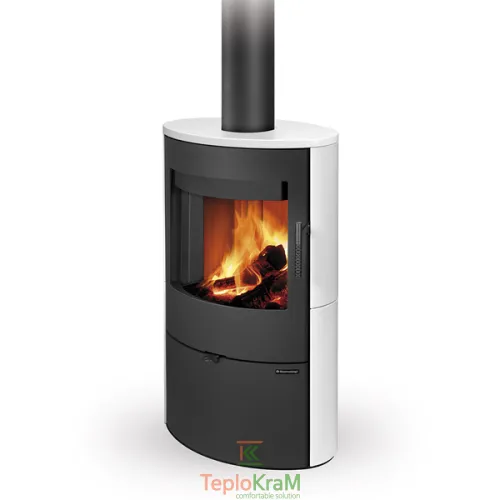 Печь Romotop SONE 10 (стальной корпус + керамика сверху и с обеих сторон), 6,3 кВт