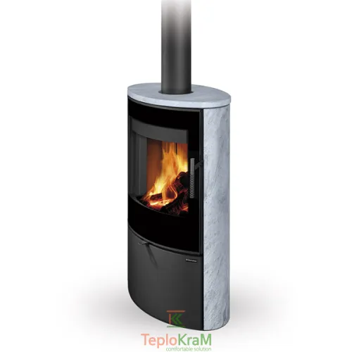 Печь Romotop SONE G 22 (стальной корпус + камень сверху и с обеих сторон), 6,3 кВт