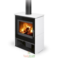 Піч Romotop ALEDO G 10 (пряме скло, сталевий корпус + кераміка зверху та з обох боків), 6,8 кВт