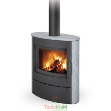 Піч Romotop NAVIA 20 (панорамне скло + камінь зверху та з обох боків), 7,1 кВт