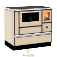 Печь с варочной поверхностью и духовкой Alfa-Plam ALFA 90H DOMINANT, 6,5 кВт, кремовая, левое подключение дымохода