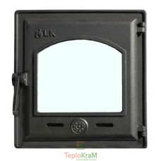 Дверцята для печі зі склом Livnica Kula LK 370, 310х340 мм