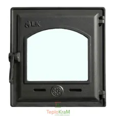 Дверцята для печі зі склом Livnica Kula LK 370, 310х340 мм