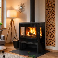 Піч Plamen Eco 50, 12 кВт, тристороння