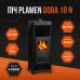 Піч Plamen Dora 10 N, 7,2 кВт, чорна