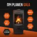 Печь Plamen Gala, 8 кВт, черная