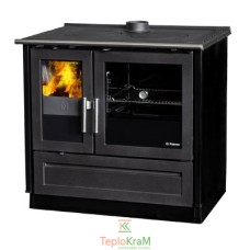 Печь с варочной поверхностью и духовкой Plamen 910 Glas, 9 кВт, черная