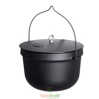 Чавунний казан Plamen 20 л, з кришкою