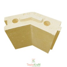 Плита шамотна Refractories CH135 100x100x150x55 мм, кутова 135° (гребінь-пас)