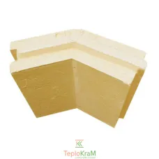 Плита шамотна Refractories FT55-150 75x75x150x55 мм, кутова 135° (гребінь-пас)