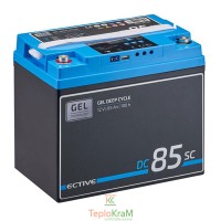 Акумулятор гелевий ECTIVE DC 85SC GEL 12 В, 85 А/год із ШІМ-зарядним пристроєм і РК-дисплеєм